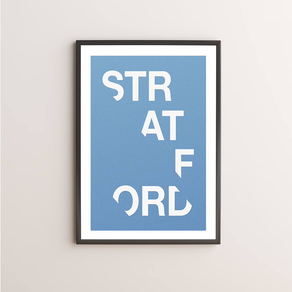 Stratford Typography Giclée Art Print