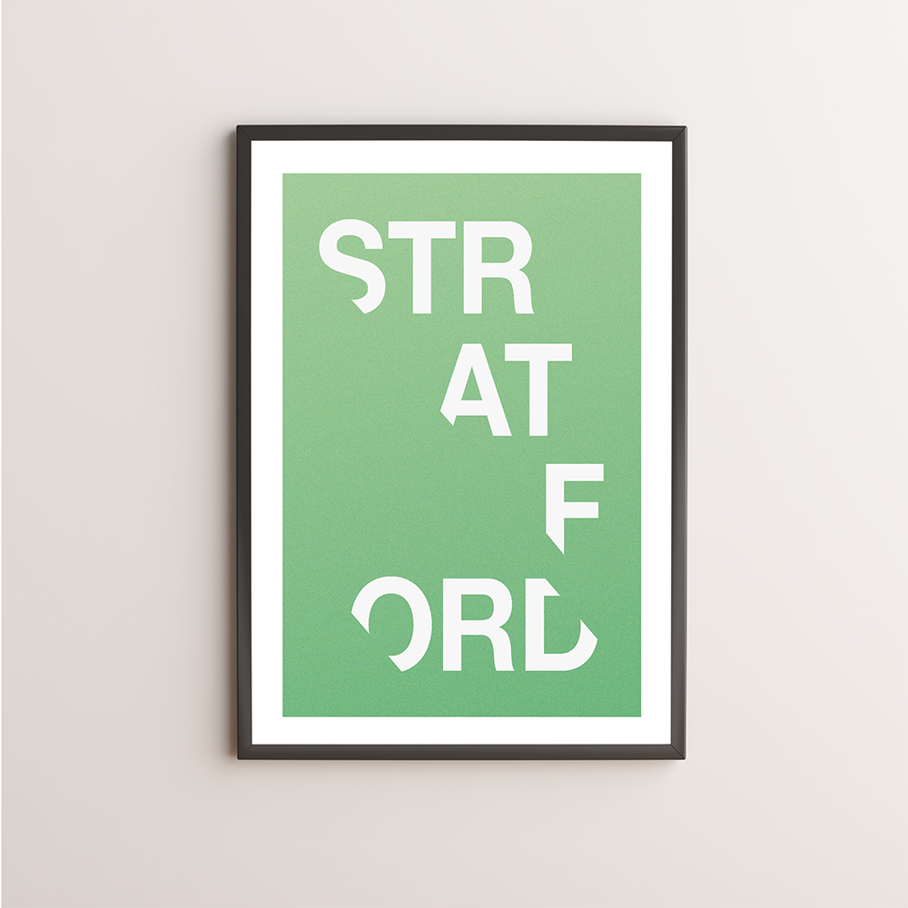 Stratford Typography Giclée Art Print