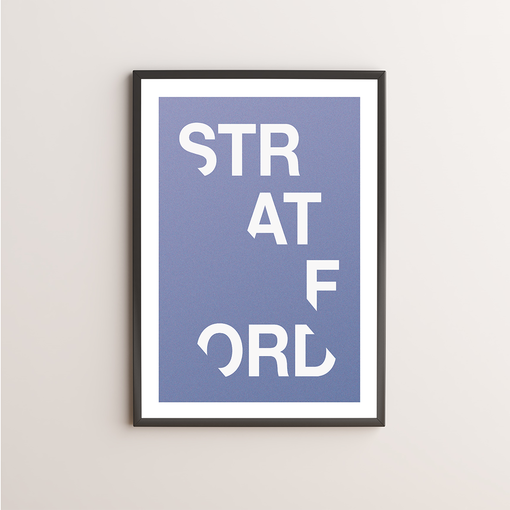 Stratford Typography Giclée Art Print