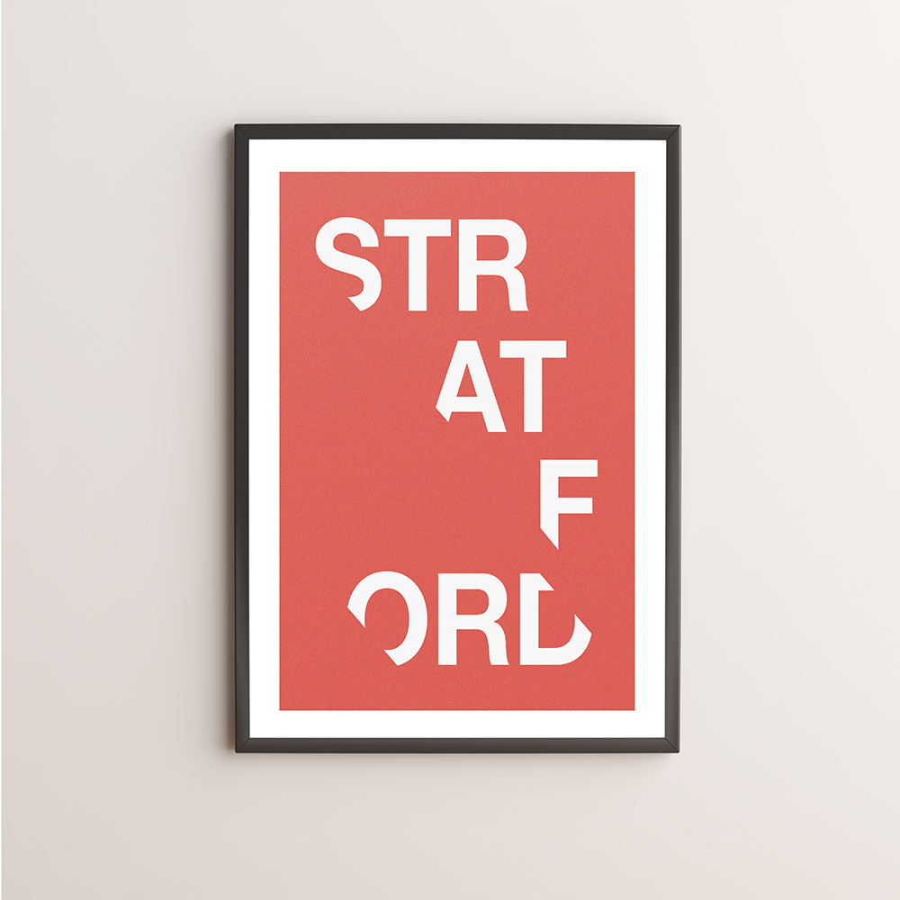 Stratford Typography Giclée Art Print