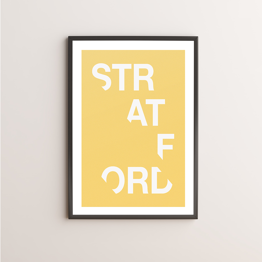 Stratford Typography Giclée Art Print