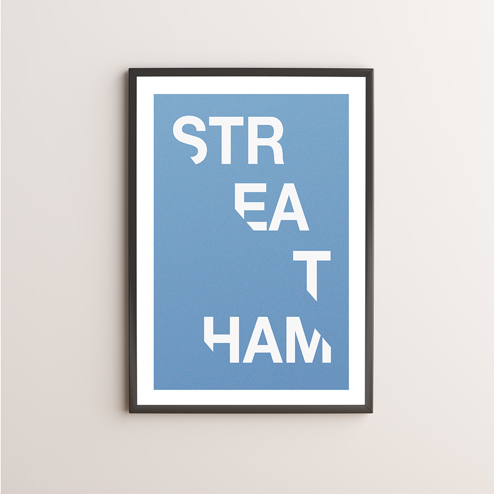 Streatham Typography Giclée Art Print