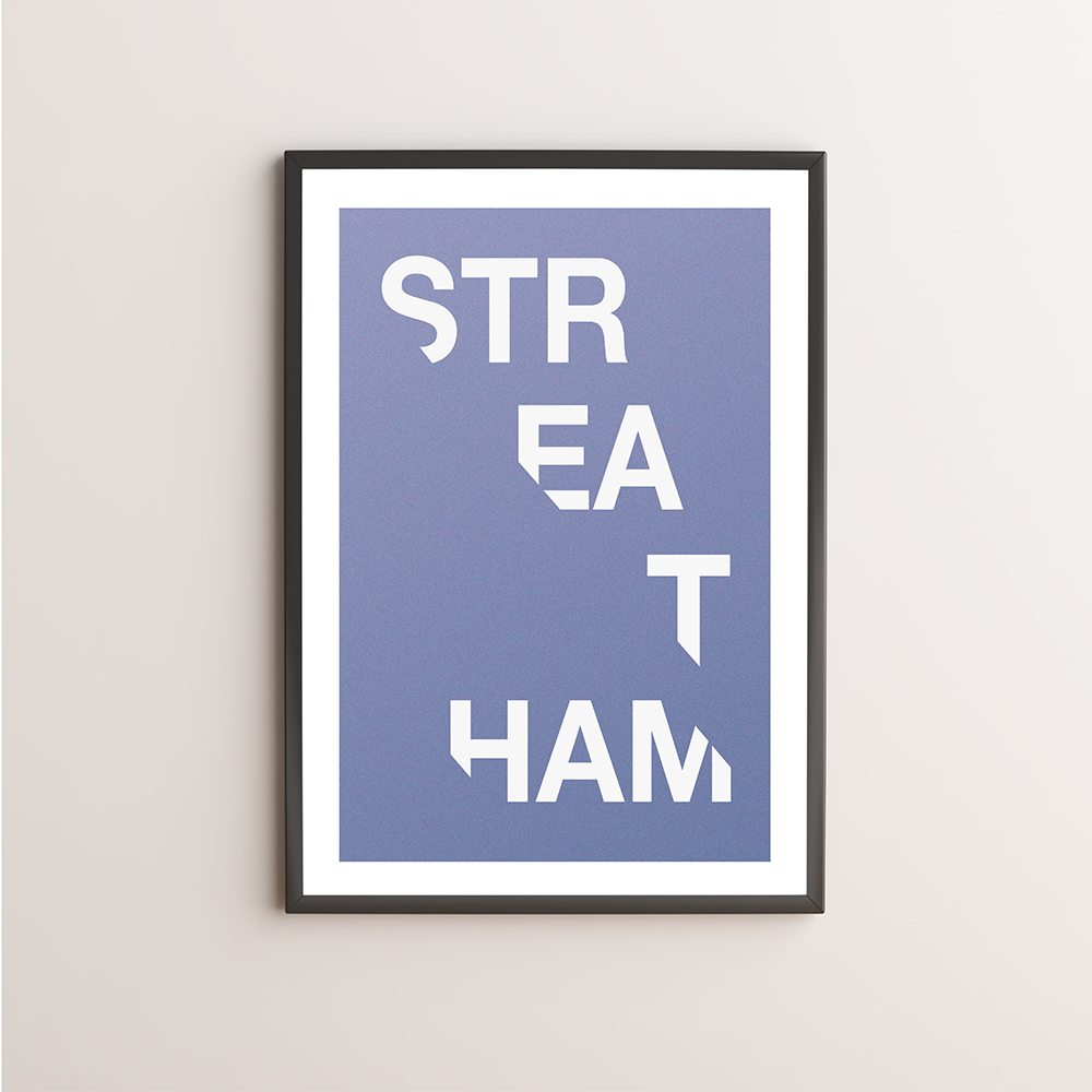 Streatham Typography Giclée Art Print