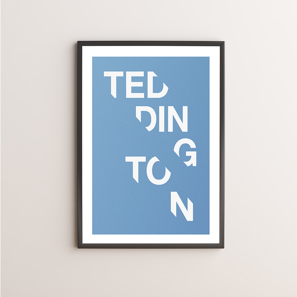 Teddington Typography Giclée Art Print