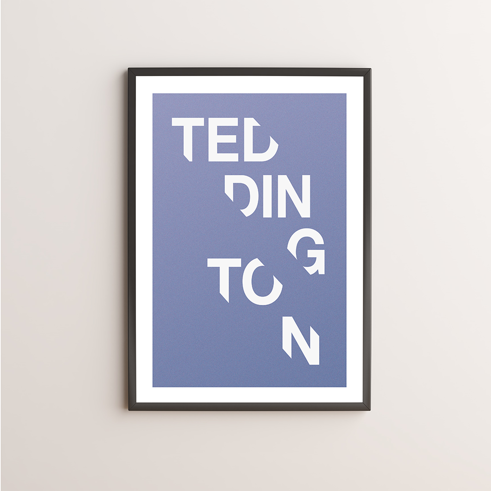 Teddington Typography Giclée Art Print