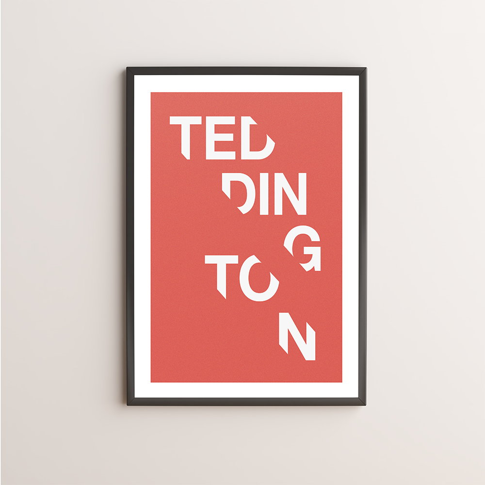 Teddington Typography Giclée Art Print