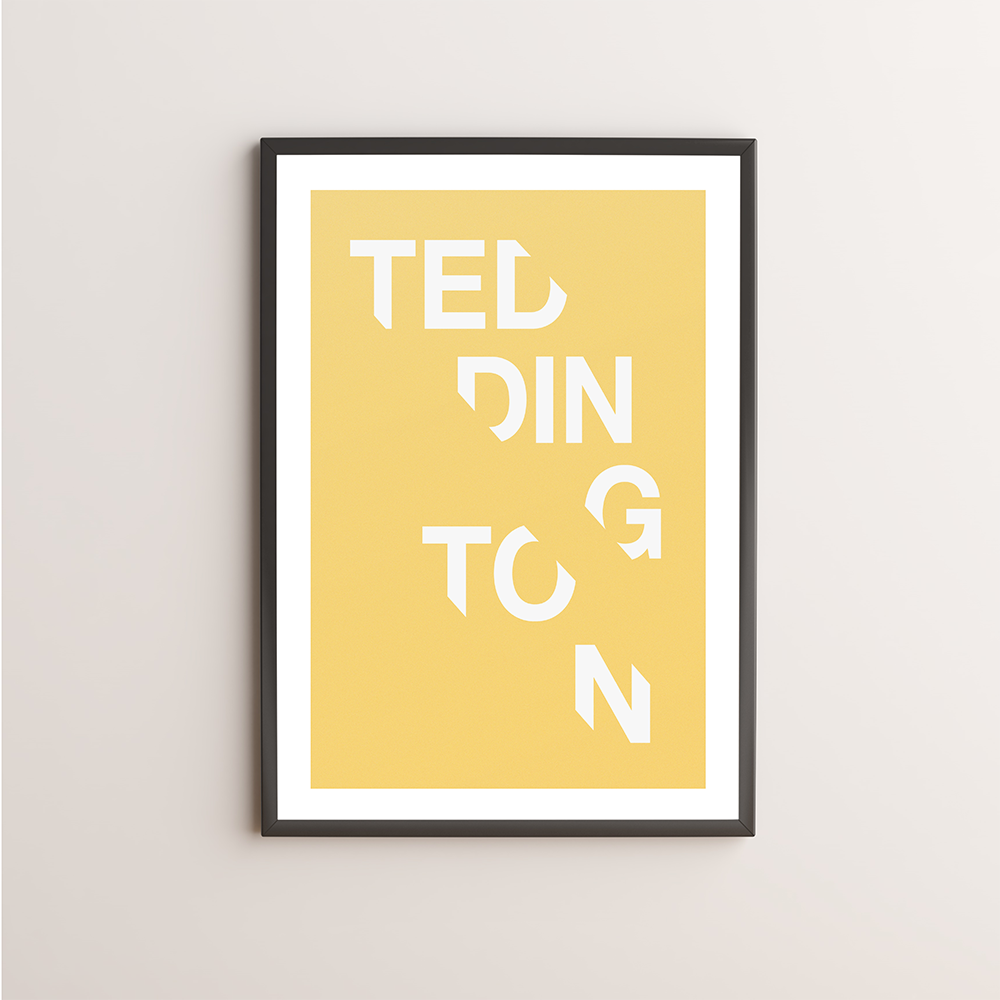 Teddington Typography Giclée Art Print