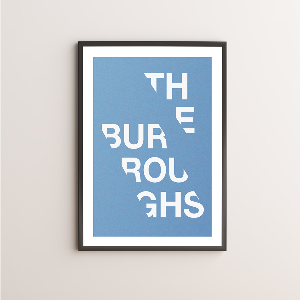 The Burroughs Typography Giclée Art Print