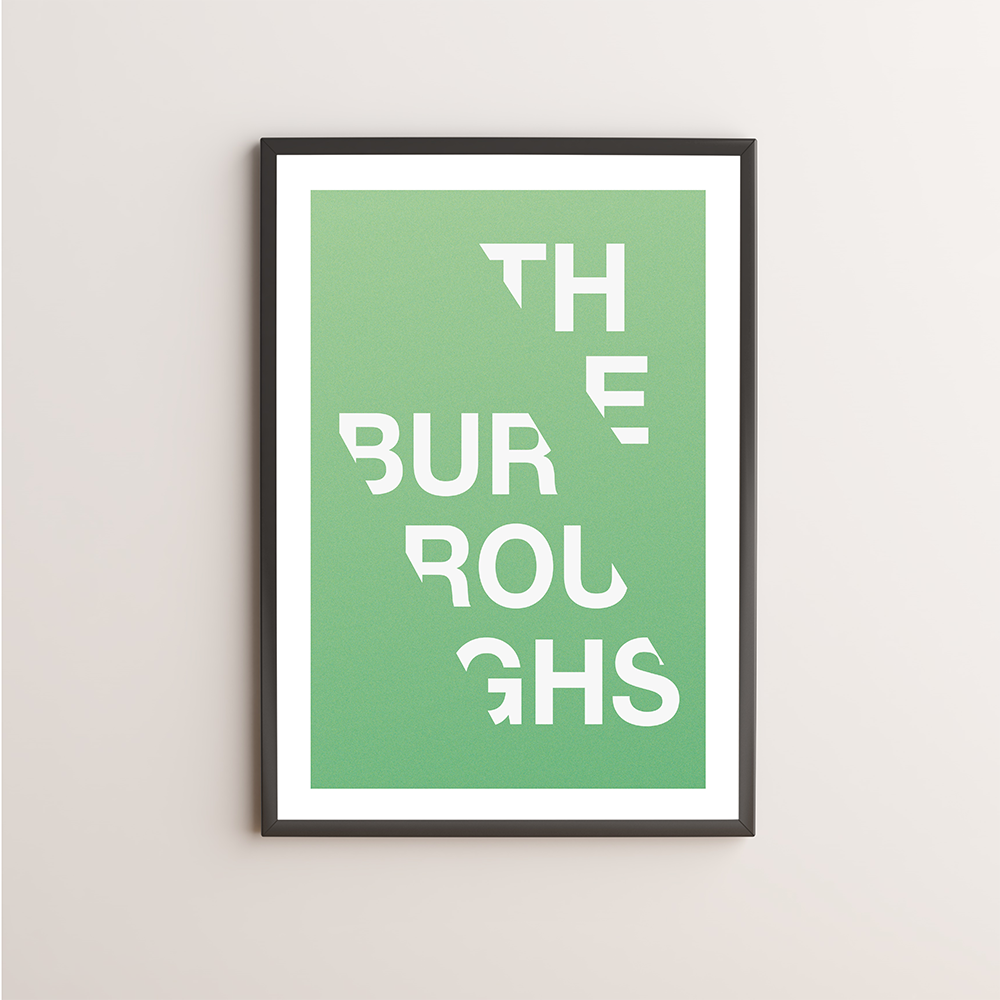 The Burroughs Typography Giclée Art Print