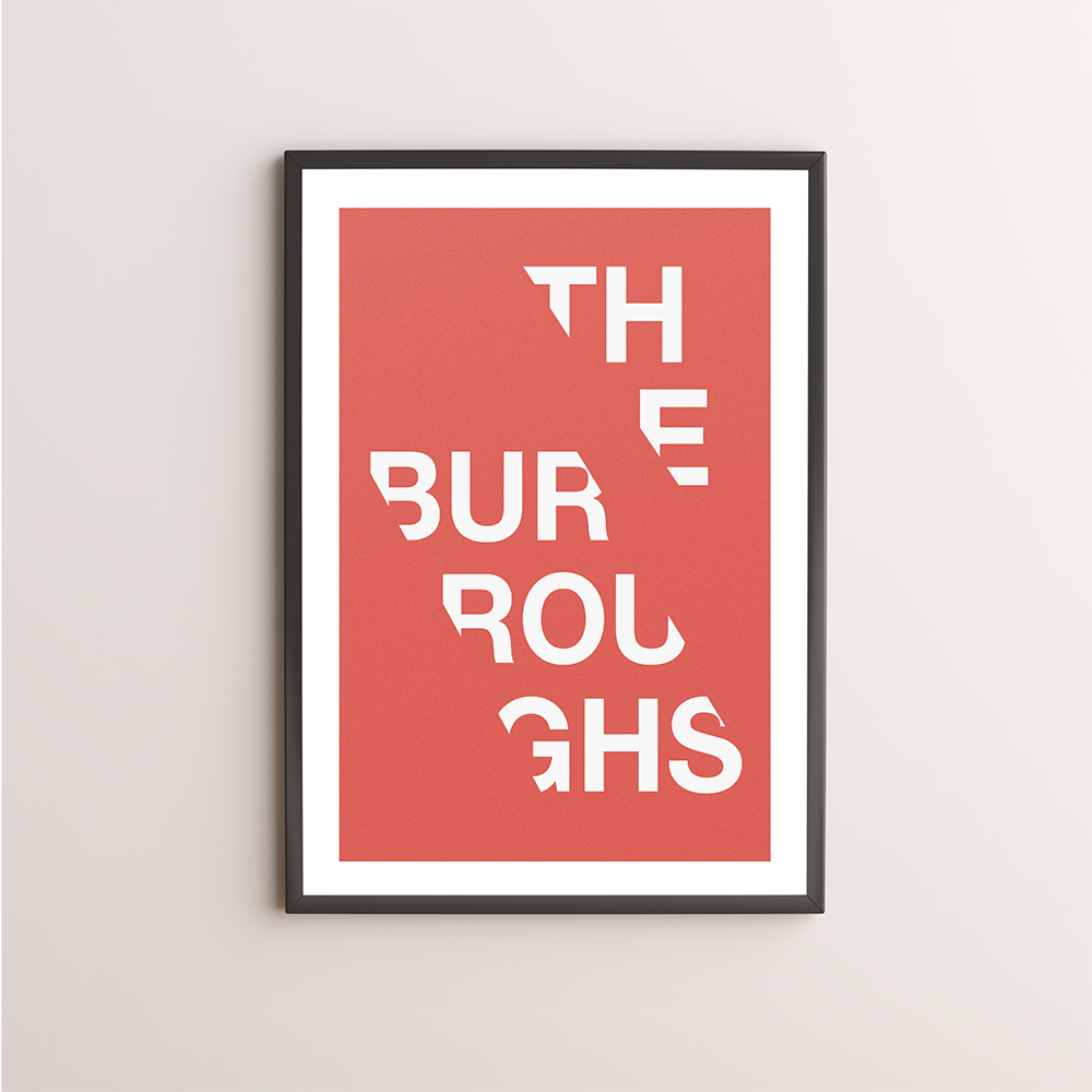 The Burroughs Typography Giclée Art Print