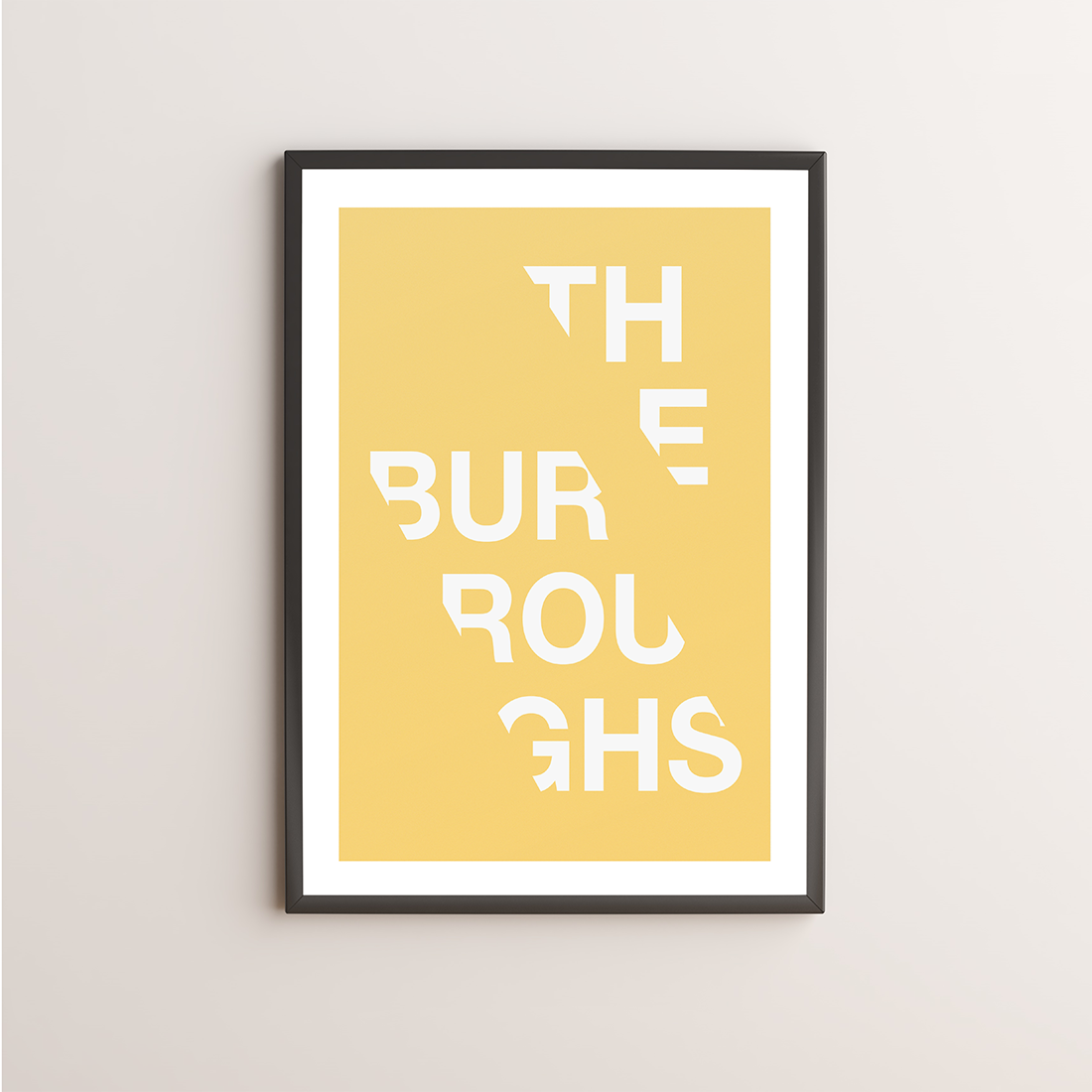 The Burroughs Typography Giclée Art Print