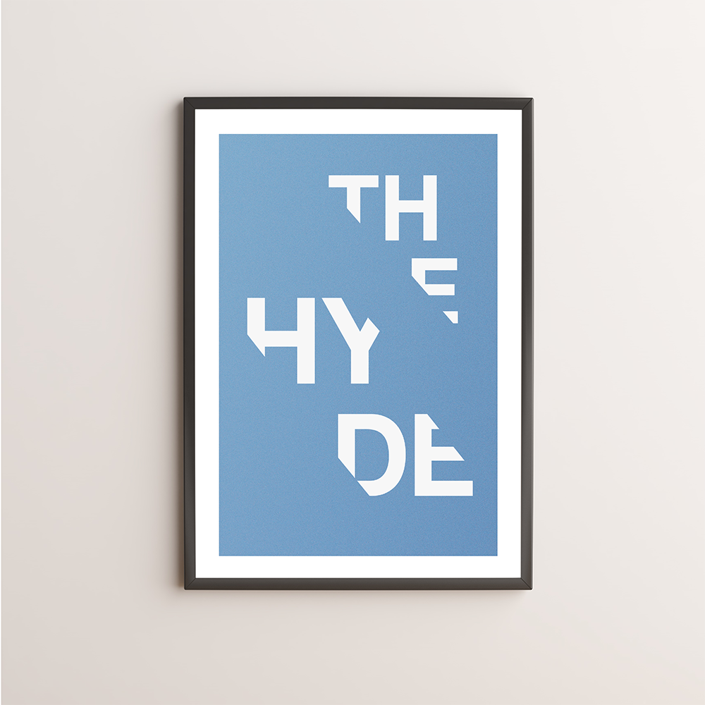 The Hyde Typography Giclée Art Print