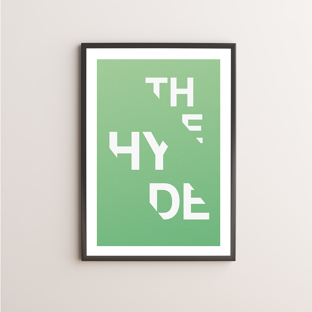 The Hyde Typography Giclée Art Print