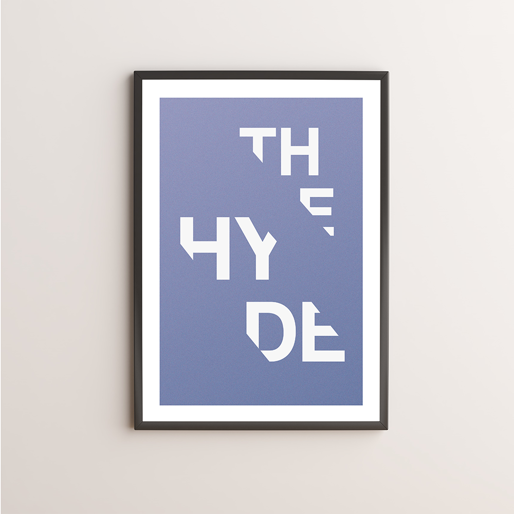 The Hyde Typography Giclée Art Print