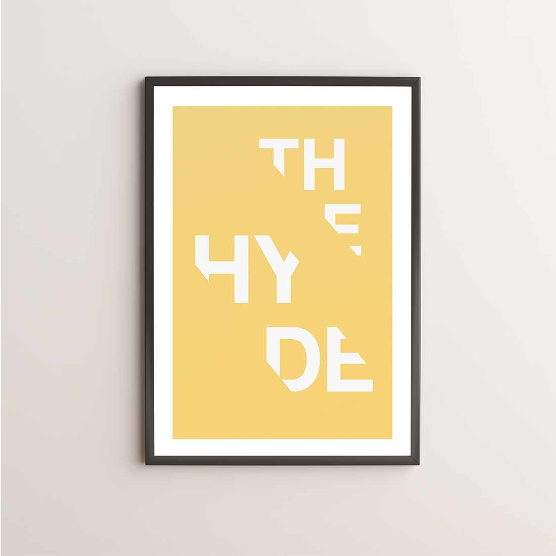 The Hyde Typography Giclée Art Print