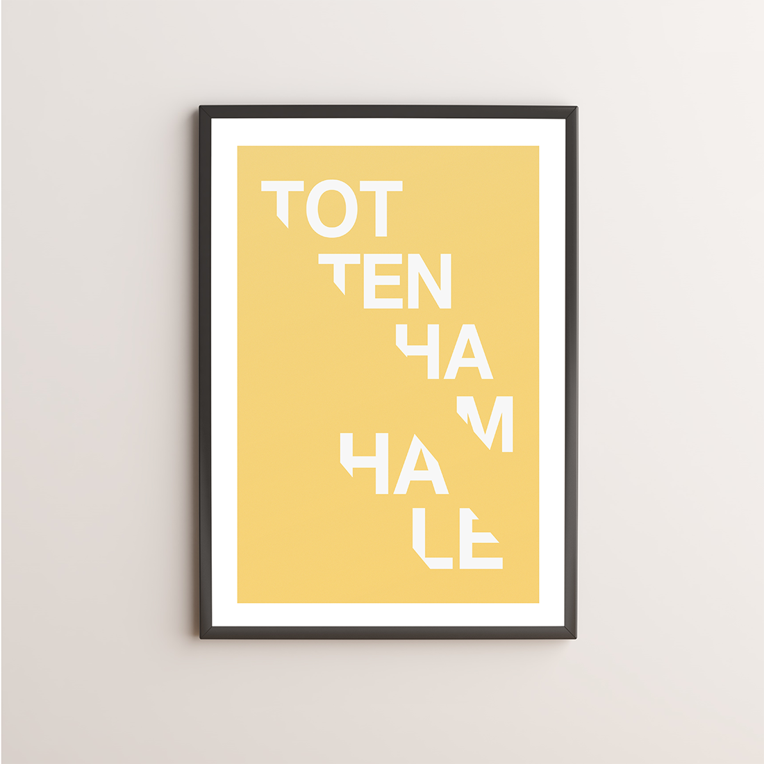 Tottenham Hale Typography Giclée Art Print