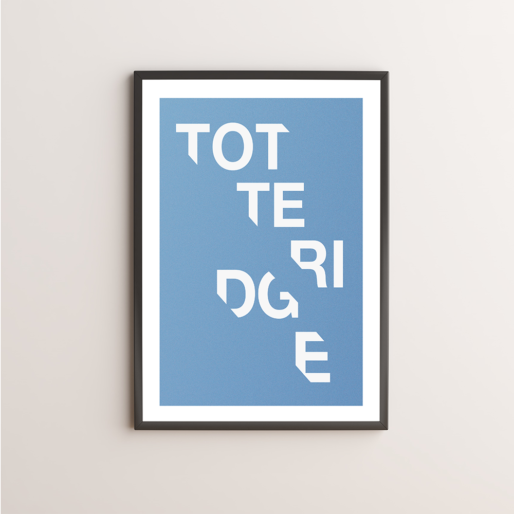 Totteridge Typography Giclée Art Print