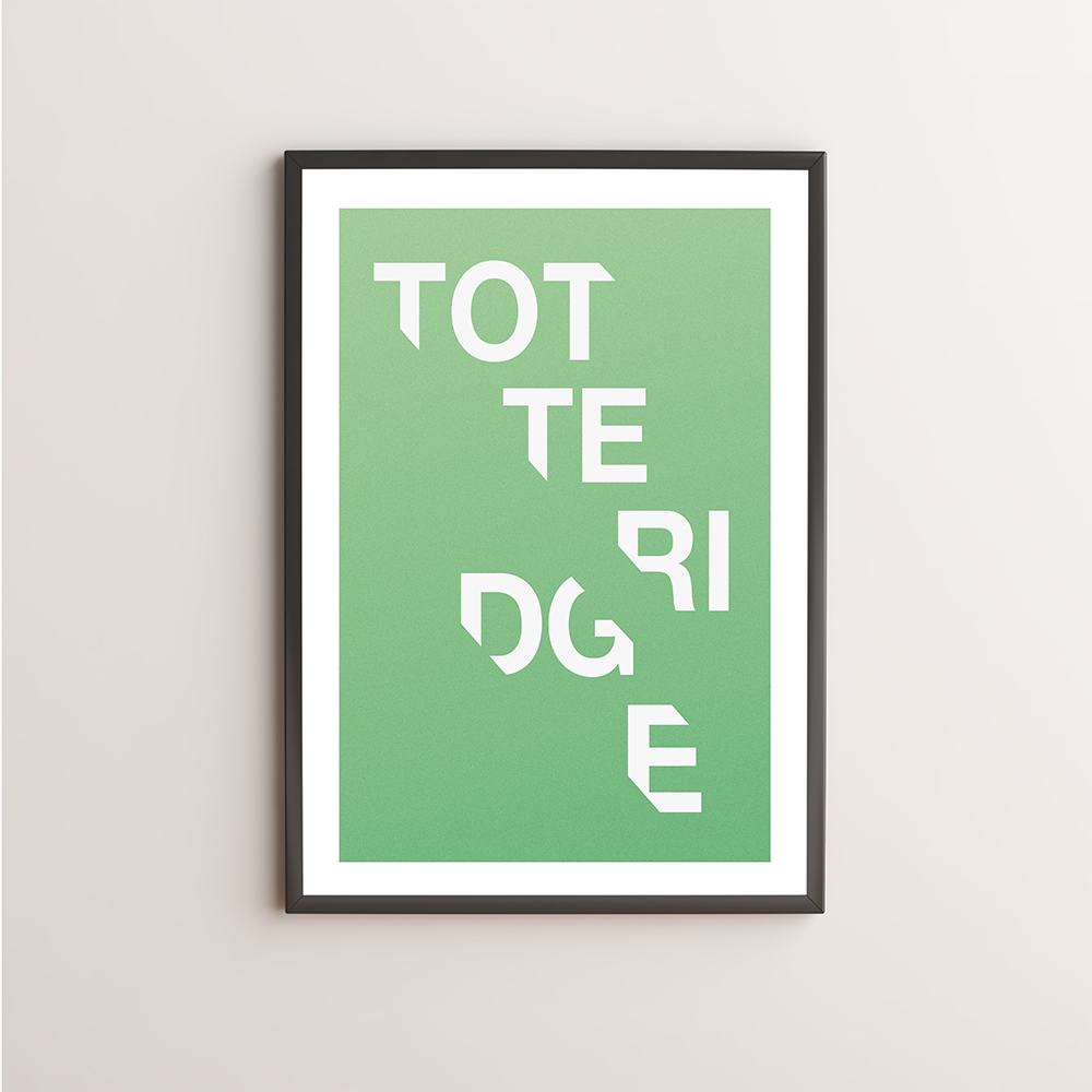 Totteridge Typography Giclée Art Print