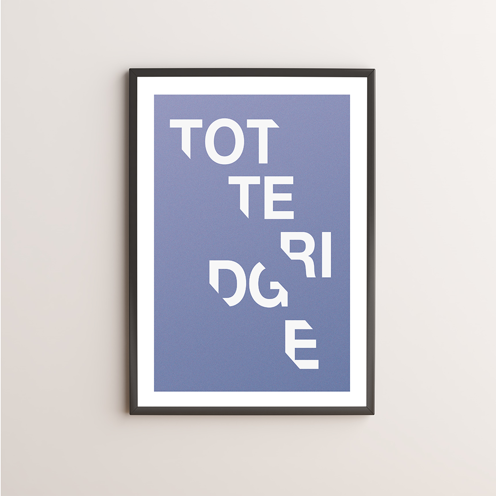 Totteridge Typography Giclée Art Print