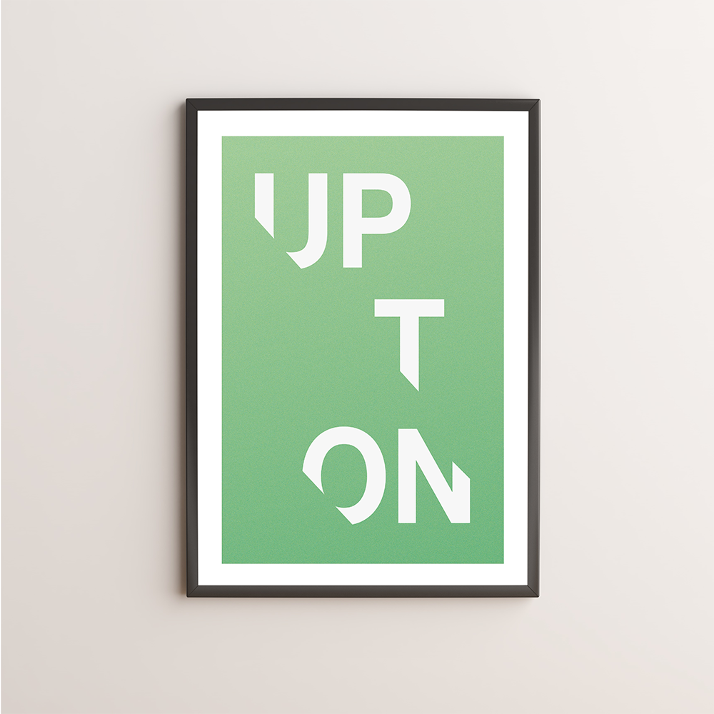 Upton Typography Giclée Art Print