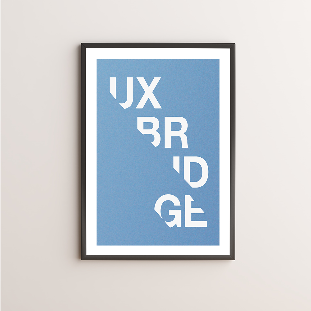 Uxbridge Typography Giclée Art Print