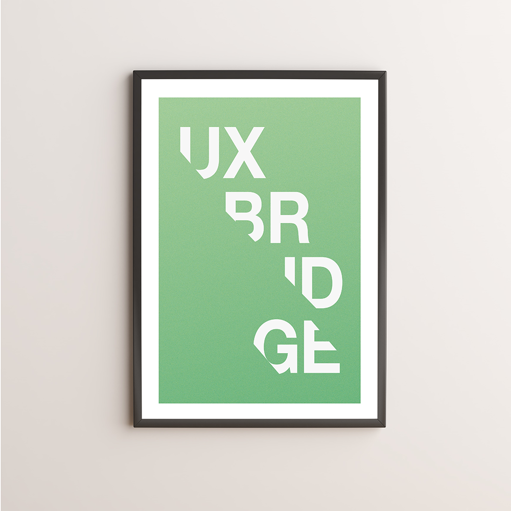 Uxbridge Typography Giclée Art Print