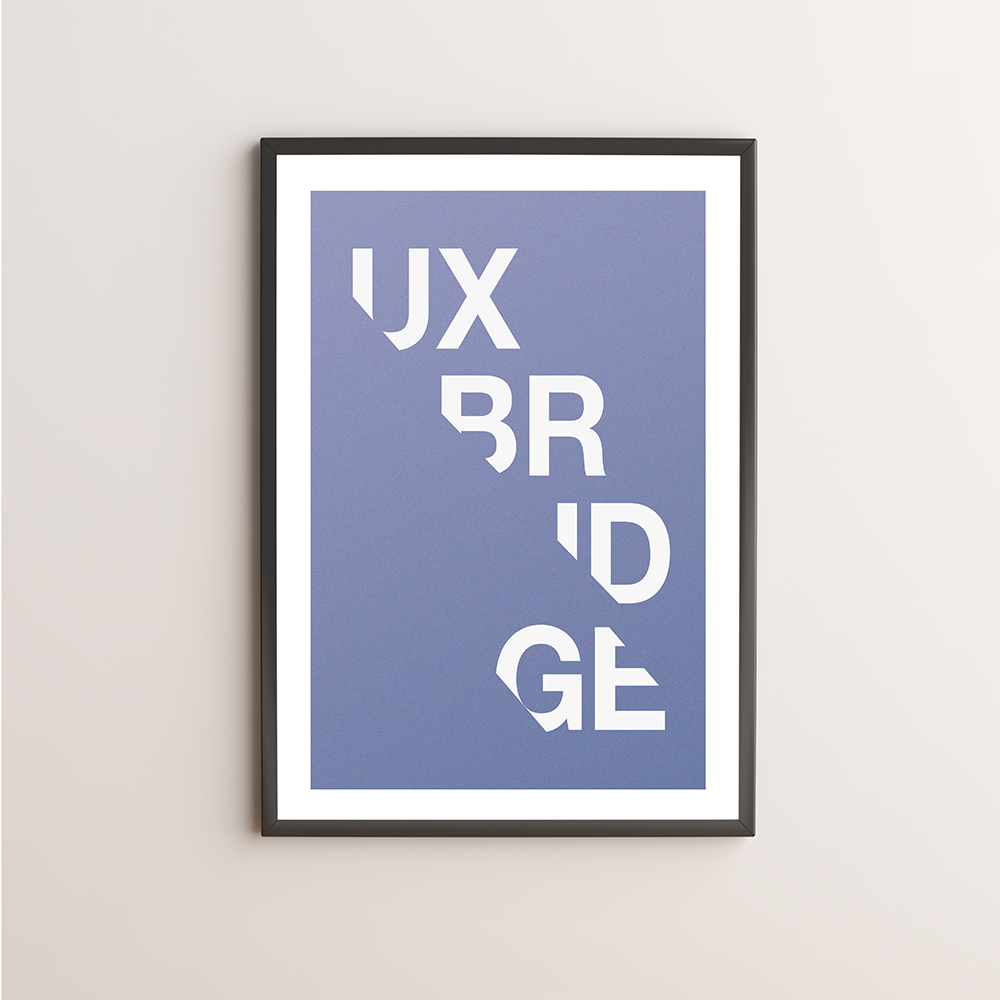 Uxbridge Typography Giclée Art Print