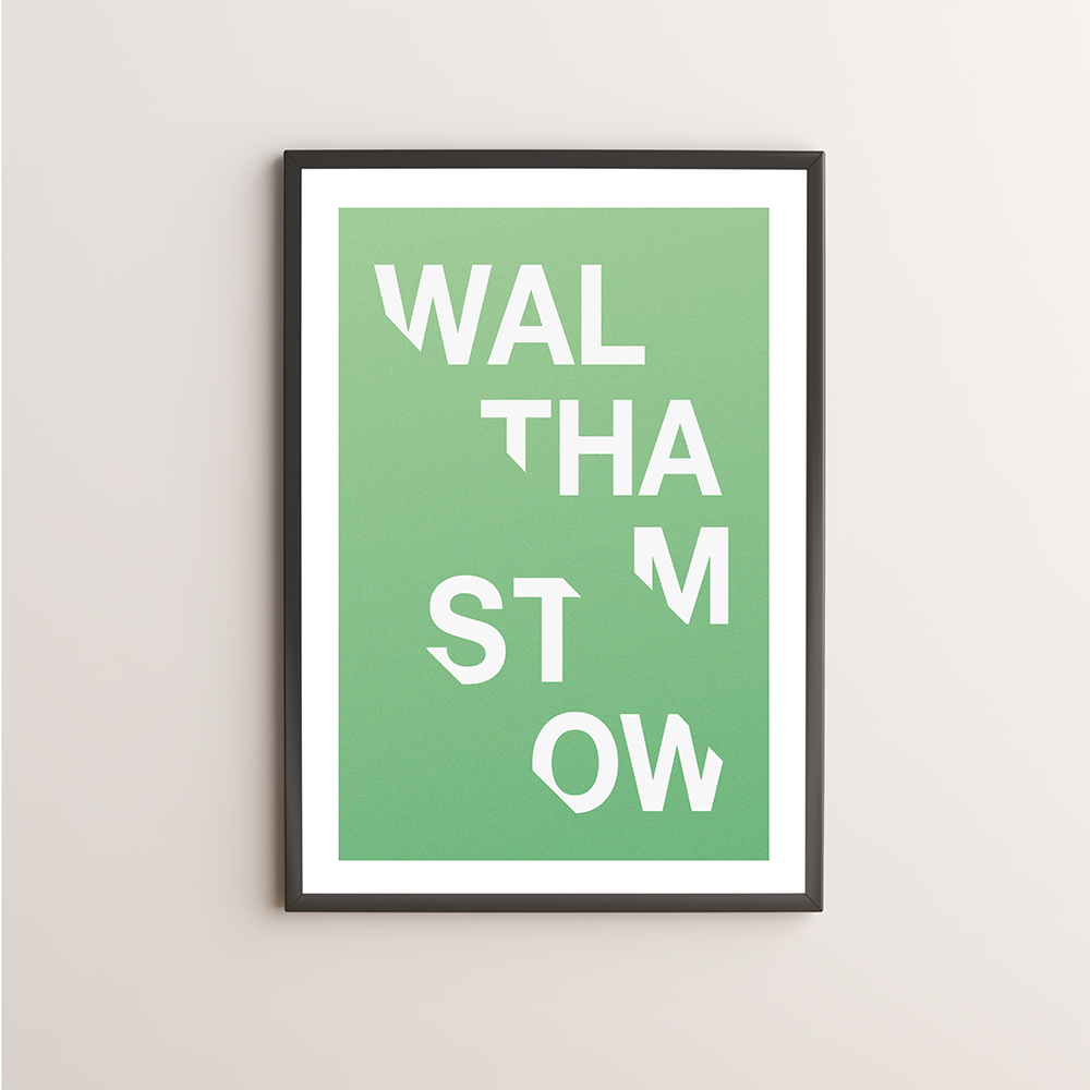 Walthamstow Typography Giclée Art Print