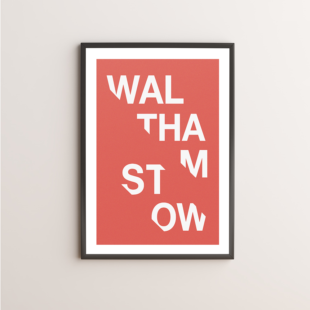 Walthamstow Typography Giclée Art Print