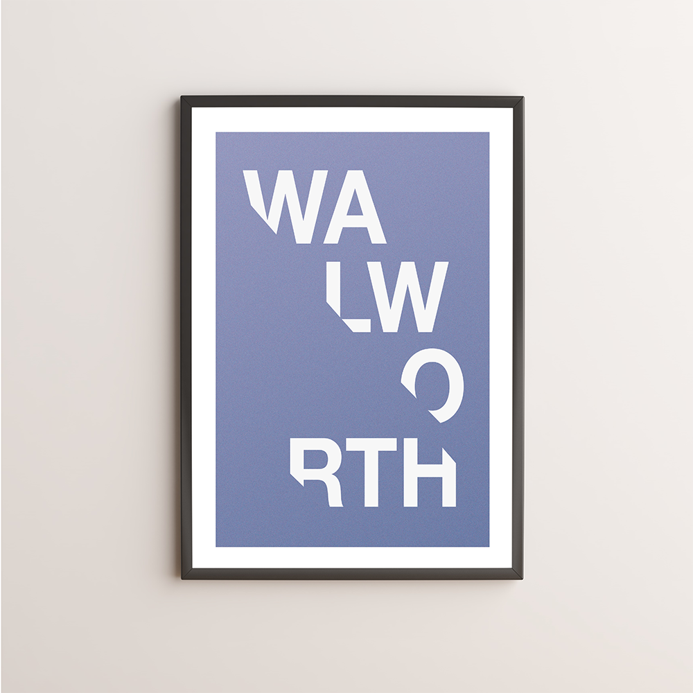 Walworth Typography Giclée Art Print