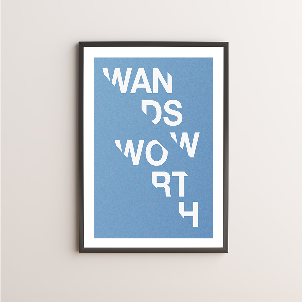 Wandsworth Typography Giclée Art Print