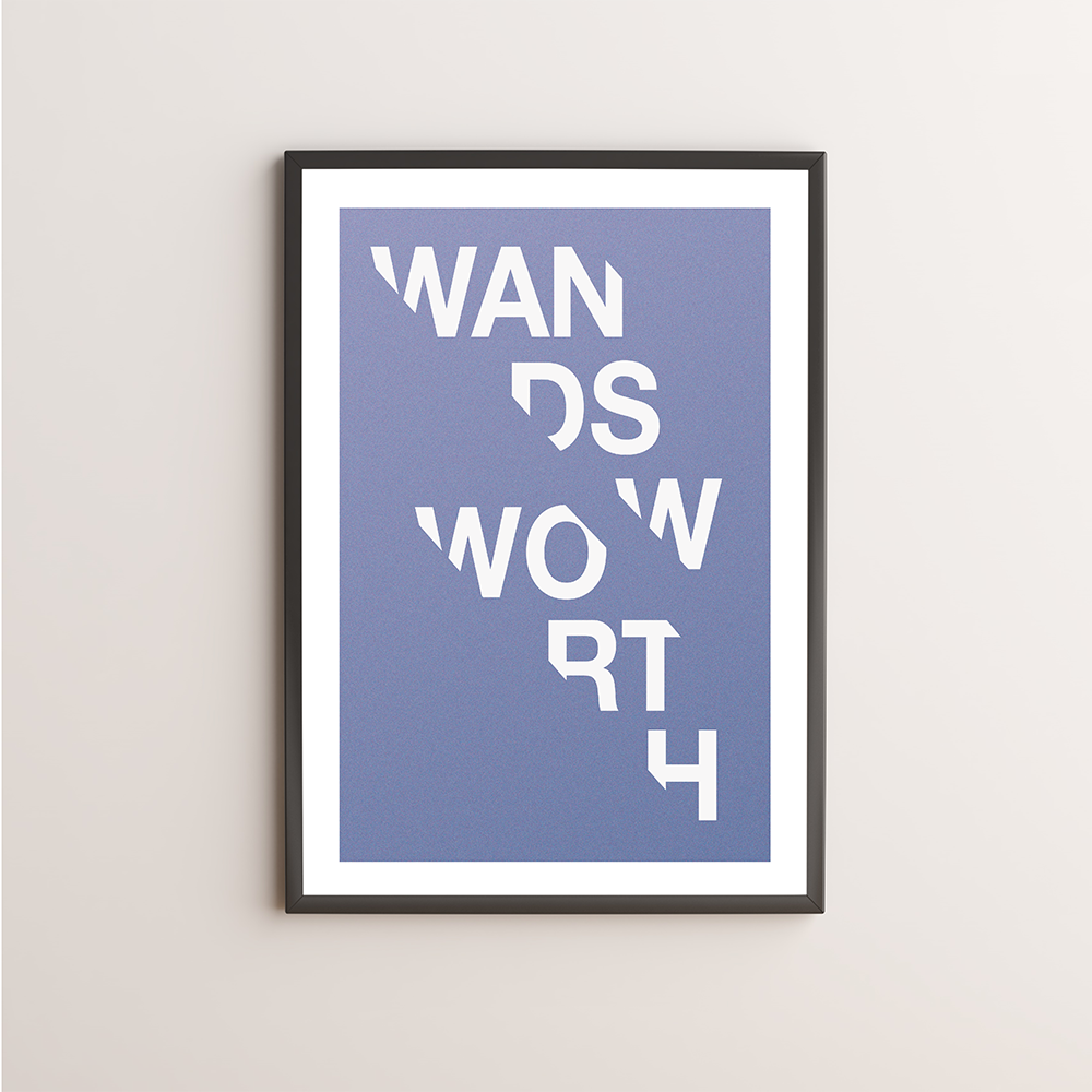 Wandsworth Typography Giclée Art Print