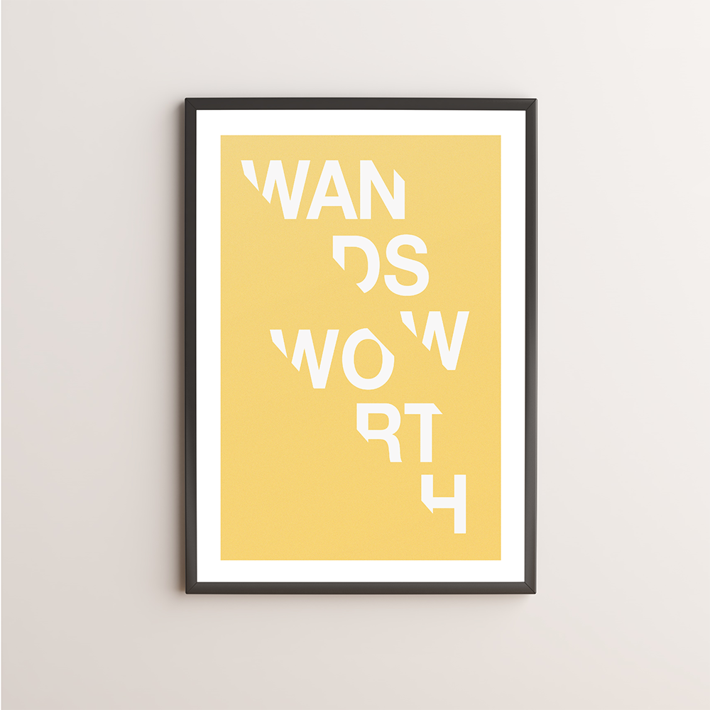 Wandsworth Typography Giclée Art Print