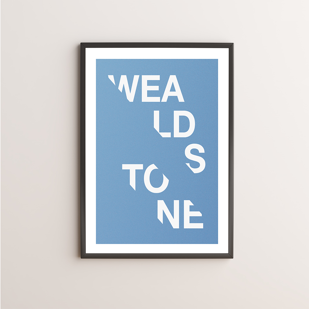 Wealdstone Typography Giclée Art Print