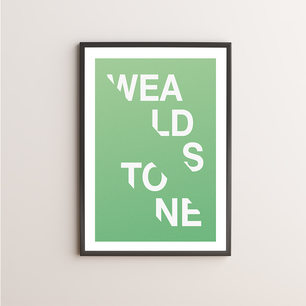 Wealdstone Typography Giclée Art Print