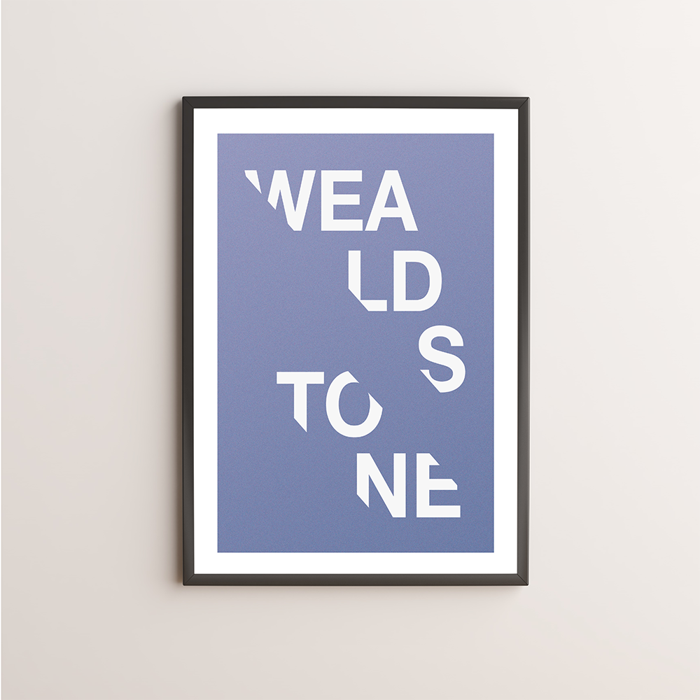 Wealdstone Typography Giclée Art Print