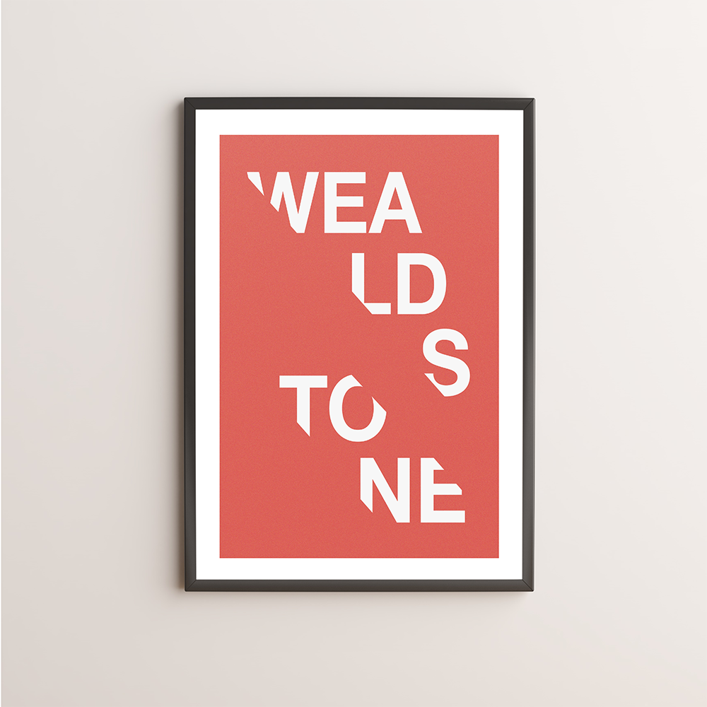 Wealdstone Typography Giclée Art Print