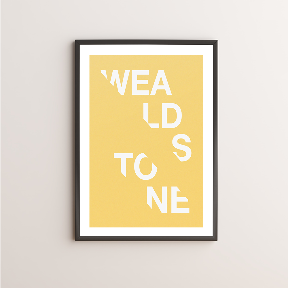 Wealdstone Typography Giclée Art Print