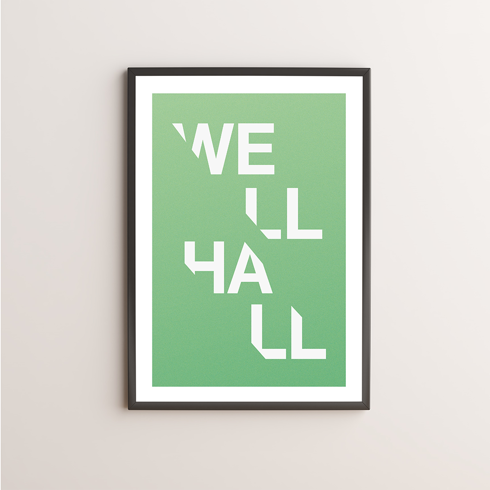 Well Hall Typography Giclée Art Print