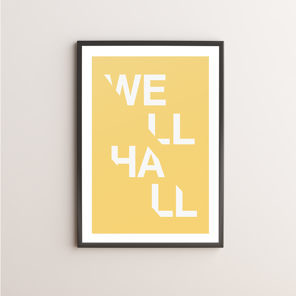 Well Hall Typography Giclée Art Print