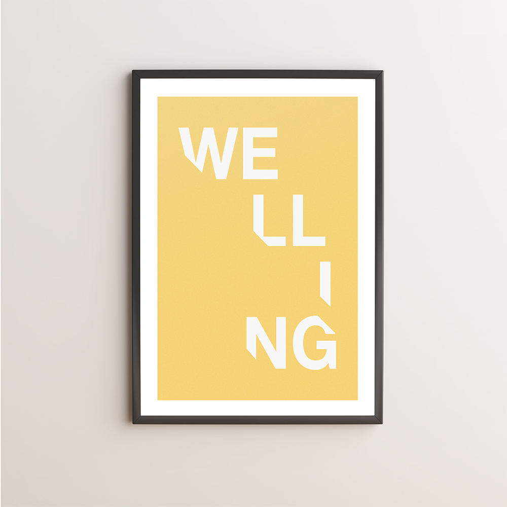 Welling Typography Giclée Art Print