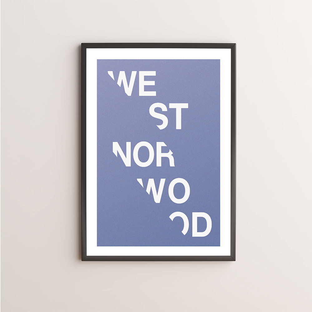 West Norwood Typography Giclée Art Print