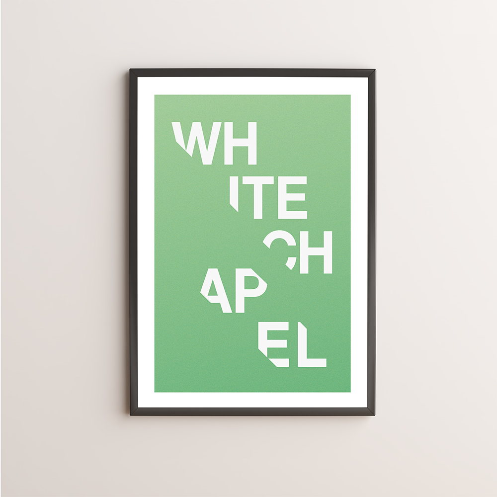 Whitechapel Typography Giclée Art Print