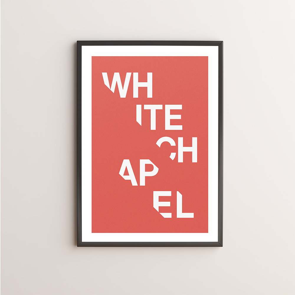 Whitechapel Typography Giclée Art Print