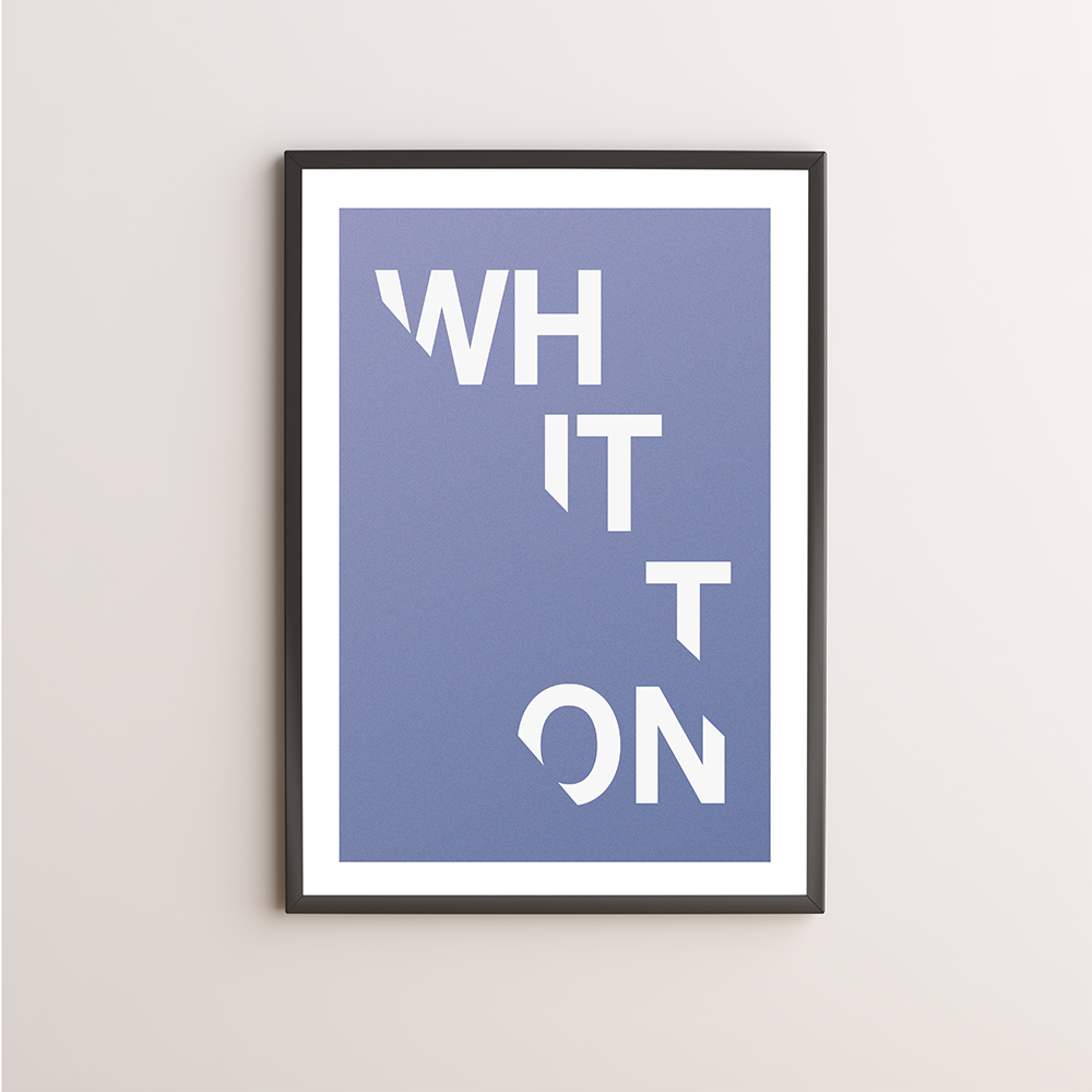 Whitton Typography Giclée Art Print