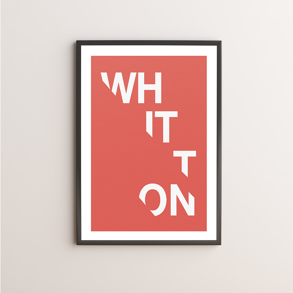 Whitton Typography Giclée Art Print