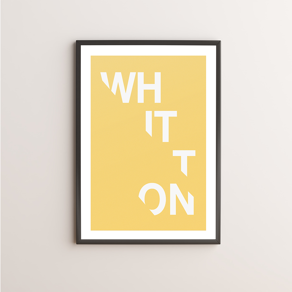 Whitton Typography Giclée Art Print