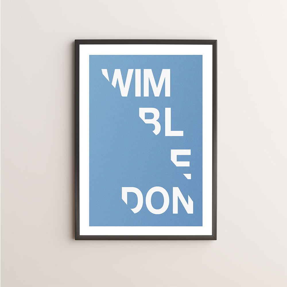 Wimbledon Typography Giclée Art Print