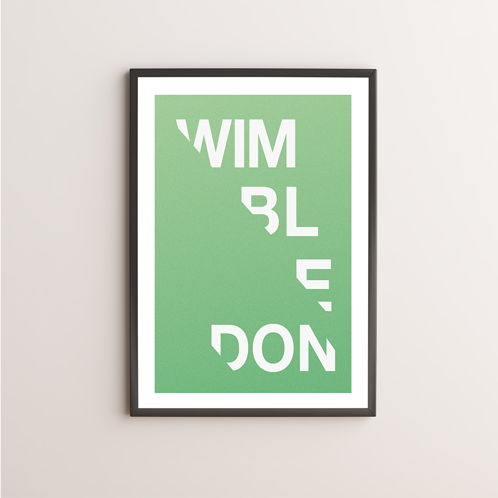 Wimbledon Typography Giclée Art Print