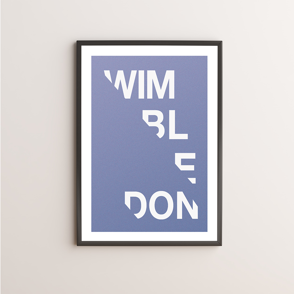 Wimbledon Typography Giclée Art Print